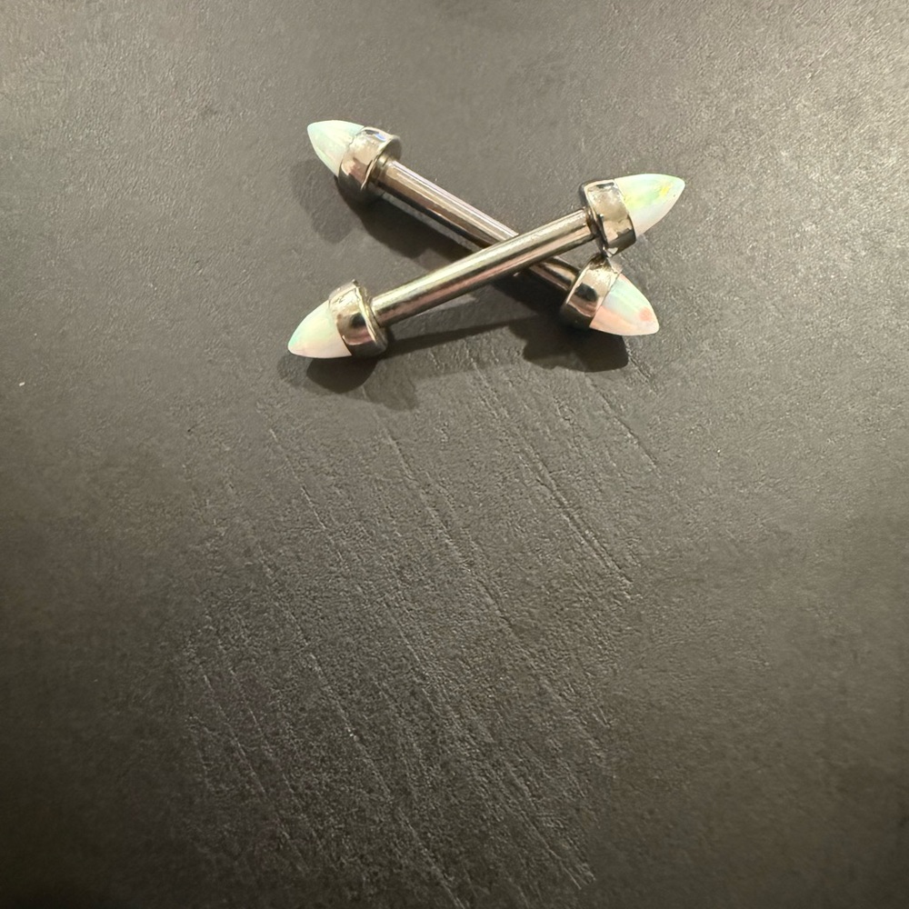Anatometal Bezel Set Opal Body Jewlery